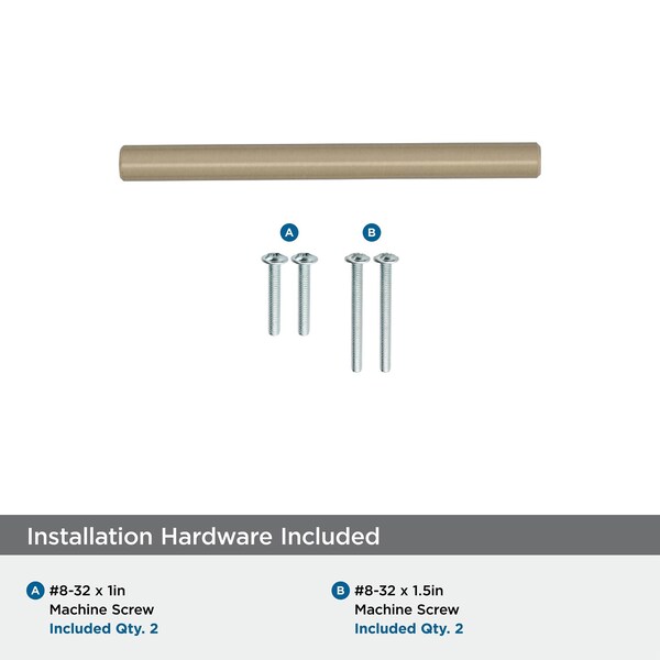 Amerock Bar Pulls 3 in 76 mm Center-to-Center Golden Champagne Cabinet Pull, 10PK - 10BX40515BBZ