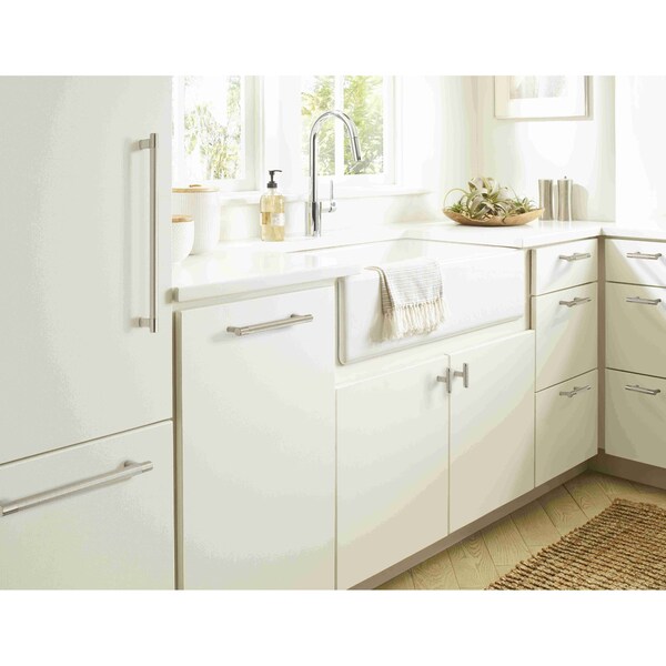 Amerock Bronx 3 in & 3-3/4 in 76mm & 96 mm Center-to-Center Satin Nickel Cabinet Pull - BP36557G10