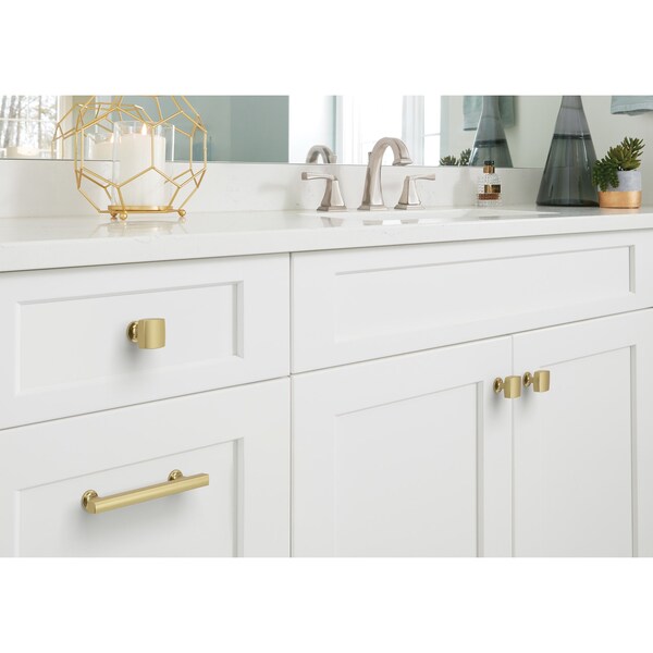 Amerock Everett 5-1/16 inch 128mm Center-to-Center Golden Champagne Cabinet Pull - BP37105BBZ