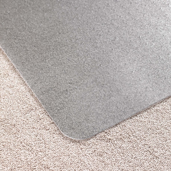 Floortex Chair Mat 36"x48", Traditional Lip Shape, Clear, for Carpet - FR319226LV