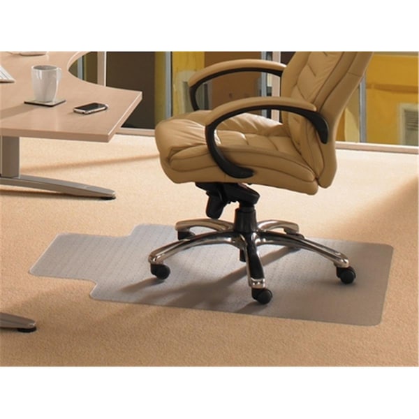Floortex Floortex Cleartex 119226LV Advantagemat Pvc Rectangular Lipped Chair Mat For Standard Pile Carpets 0.38 In.; Clear 36 X 48 In. - 119226LV
