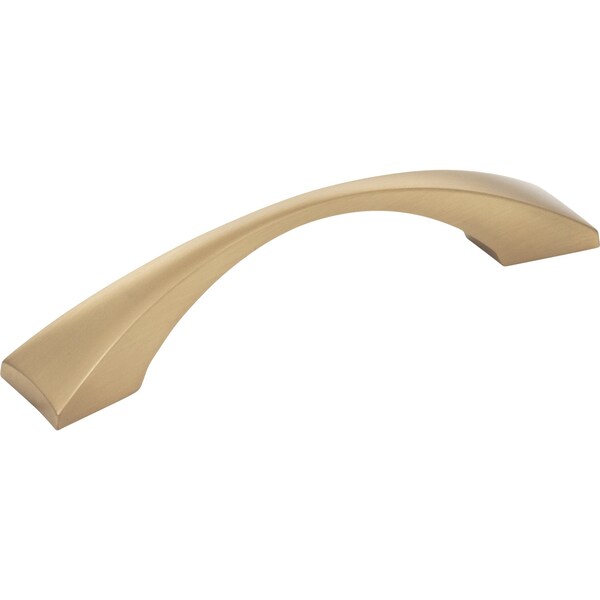 Elements By Hardware Resources 96 mm Center-to-Center Satin Bronze Square Glendale Cabinet Pull - 525-96SBZ