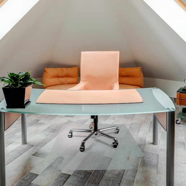Floortex Ultimat Polycarbonate Lipped Chair Mat for Hard Floor - 48" x 53" - FR1213419LR