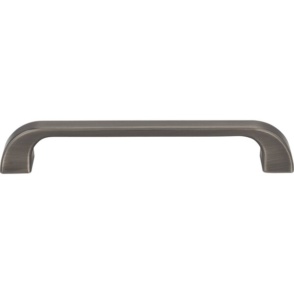 Jeffrey Alexander 160 mm Center-to-Center Brushed Pewter Square Marlo Cabinet Pull - 972-160BNBDL