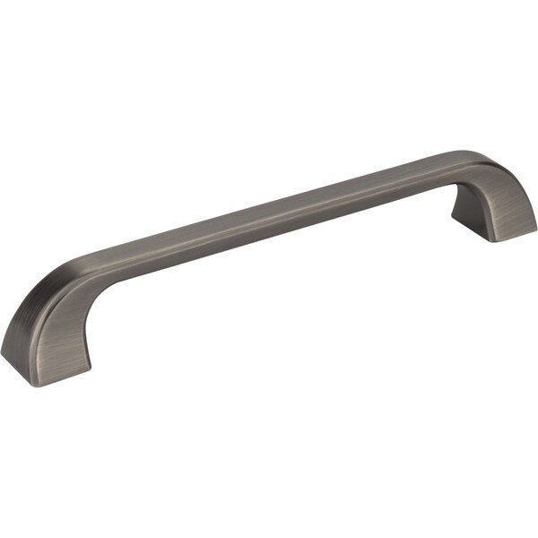 Jeffrey Alexander 160 mm Center-to-Center Brushed Pewter Square Marlo Cabinet Pull - 972-160BNBDL