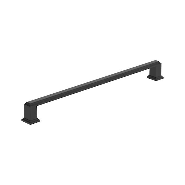 Amerock Appoint 10-1/16 inch 256mm Center-to-Center Matte Black Cabinet Pull - BP37361FB