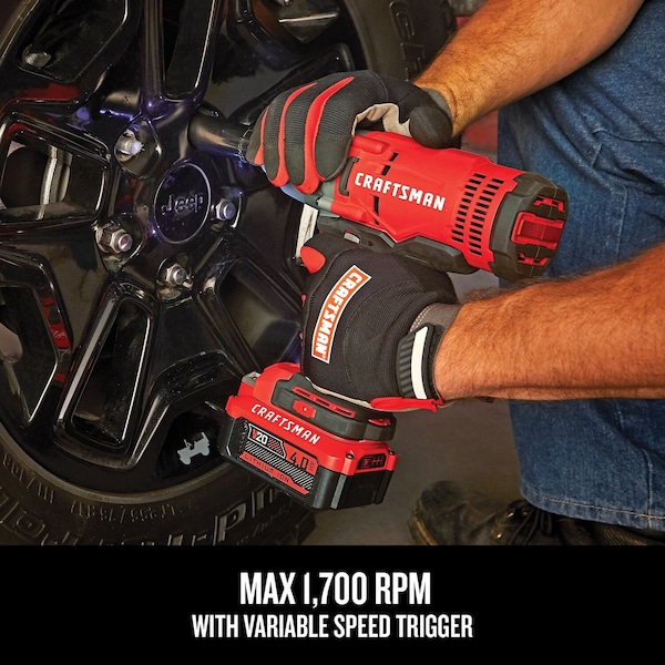 Craftsman Cordless 1/2" Impact Wrench Kit 20V - CMCF900M1