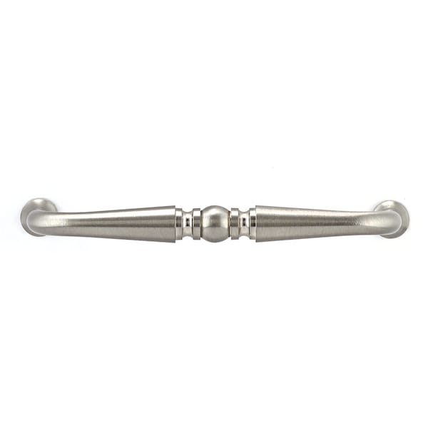Richelieu 3-1/2 in. (89 mm) Center-to-Center Brushed Nickel Traditional Drawer Pull - BP1451195