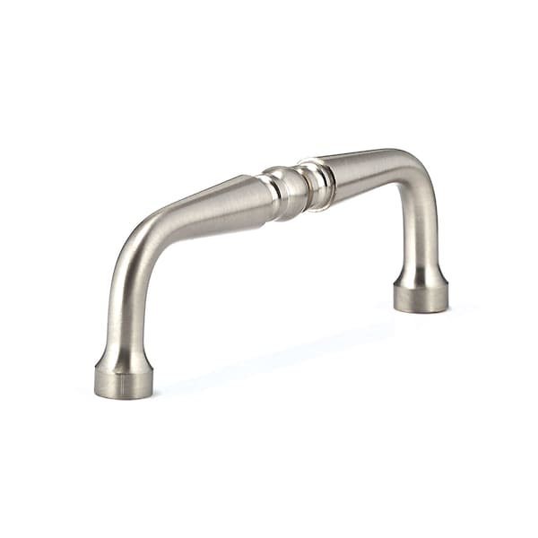 Richelieu 3-1/2 in. (89 mm) Center-to-Center Brushed Nickel Traditional Drawer Pull - BP1451195