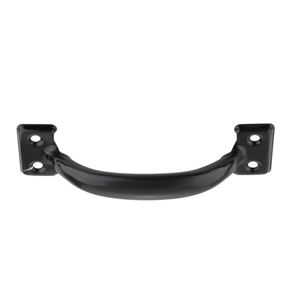South Main Hardware 5.5 in. (140 mm) Black Steel Cabinet Drawer Pull (2PK) - SH3080-BLK-2