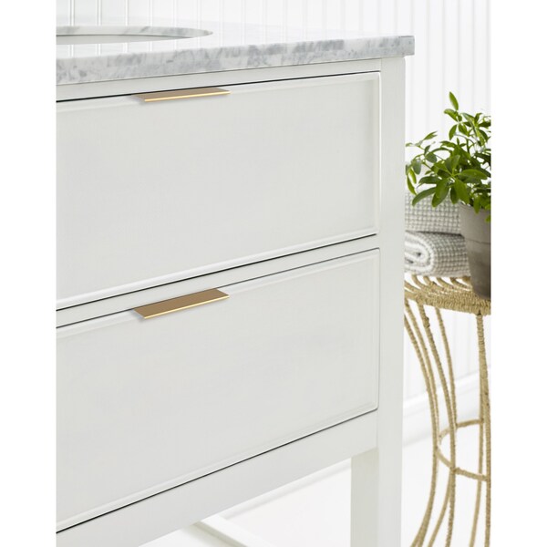 Amerock Edge Pulls 3 inch 76mm Center-to-Center Champagne Bronze Cabinet Edge Pull - BP36573CZ