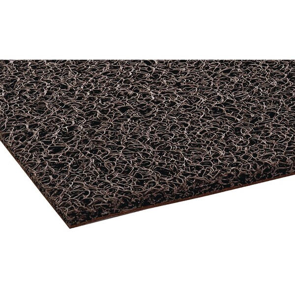 Crown Matting Technologies Spaghetti Vinyl-Loop Floor Mat, Vinyl, 36 x 60, Brown - DE MB35BR