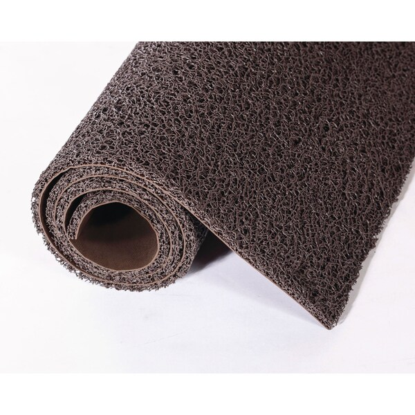 Crown Matting Technologies Spaghetti Vinyl-Loop Floor Mat, Vinyl, 36 x 60, Brown - DE MB35BR