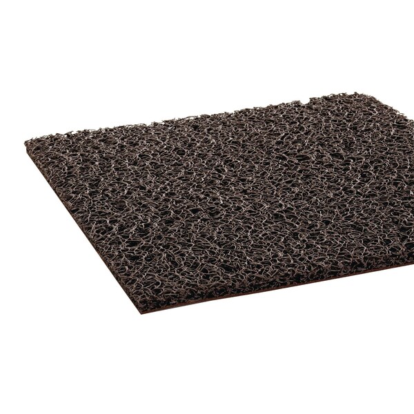 Crown Matting Technologies Spaghetti Vinyl-Loop Floor Mat, Vinyl, 36 x 60, Brown - DE MB35BR