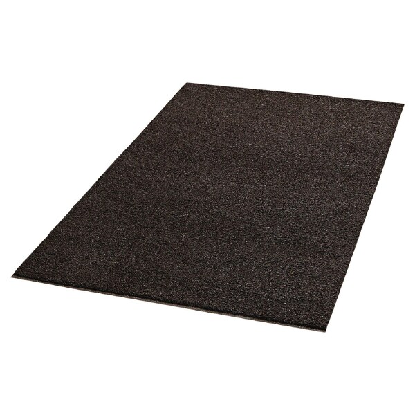 Crown Matting Technologies Spaghetti Vinyl-Loop Floor Mat, Vinyl, 36 x 60, Brown - DE MB35BR
