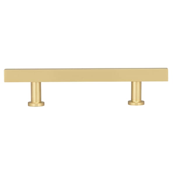 Richelieu 3 3/4-inch (96 mm) Center to Center Royal Gold Contemporary Cabinet Pull - BP886496162