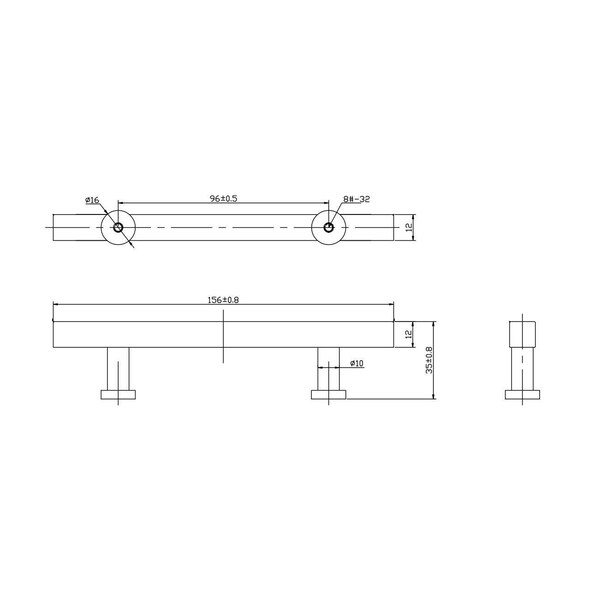 Richelieu 3 3/4-inch (96 mm) Center to Center Royal Gold Contemporary Cabinet Pull - BP886496162