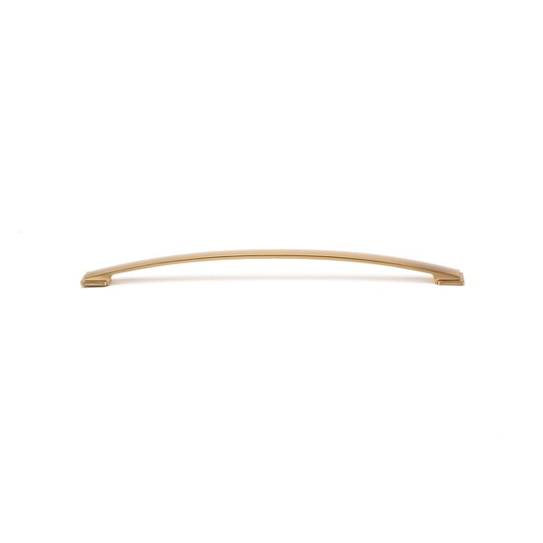 Richelieu 12 5/8 in (320 mm) Center-to-Center Aurum Brushed Gold Contemporary Cabinet Pull - BP83235320158