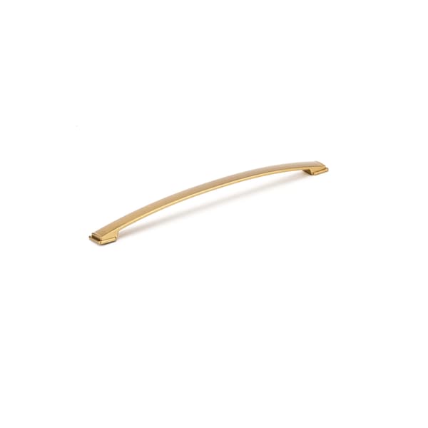 Richelieu 12 5/8 in (320 mm) Center-to-Center Aurum Brushed Gold Contemporary Cabinet Pull - BP83235320158