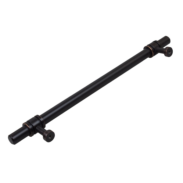 Gliderite Hardware 7-5/8 in. Center to Center Oil Rubbed Bronze Barrel Ring Bar Pull - 4340-192-ORB - 4340-192-ORB-1