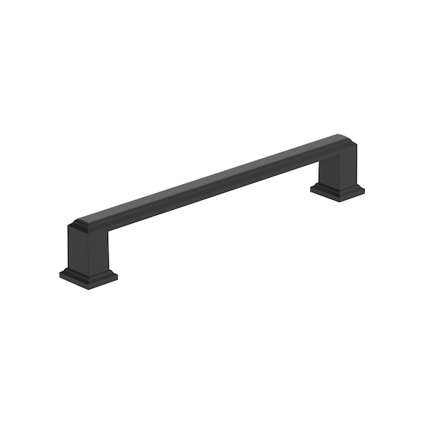 Amerock Appoint 6-5/16 inch 160mm Center-to-Center Matte Black Cabinet Pull - BP37360FB