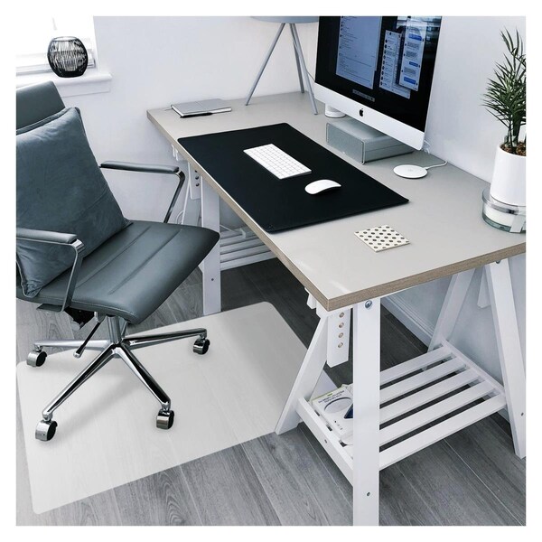 Back2Basics 29 x 46 in. Ecotex Polypropylene Rectangular Anti Slip Chair Mat for Hard Floors - BA2578410