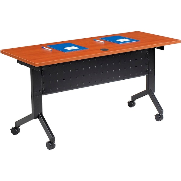 Interion By Global Industrial Flip-Top Table, 24 in W, 60 in L, 29-1/2 in H - 695124