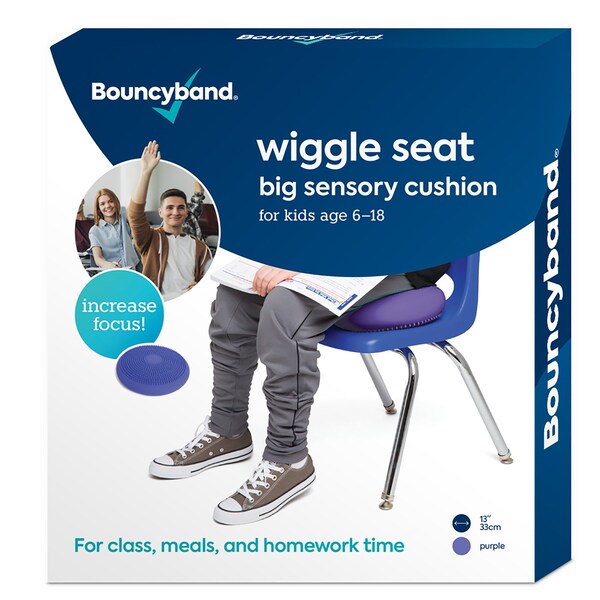 Bouncybands Big Wiggle Seat Sensory Cushion, Purple - WS33PU