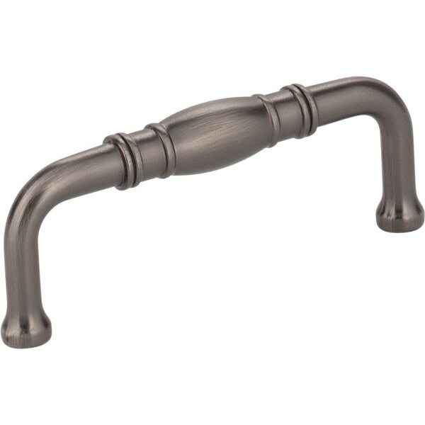 Jeffrey Alexander 3" Center-to-Center Brushed Pewter Durham Cabinet Pull - Z290-3-BNBDL