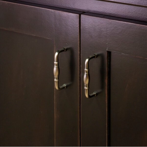 Jeffrey Alexander 3" Center-to-Center Brushed Pewter Durham Cabinet Pull - Z290-3-BNBDL
