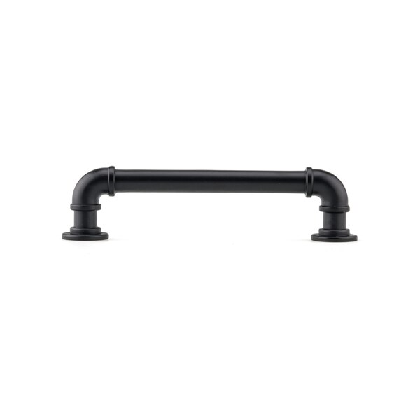 Richelieu 5 1/16 in (128 mm) Center-to-Center Matte Black Eclectic Drawer Pull - BP2209128900