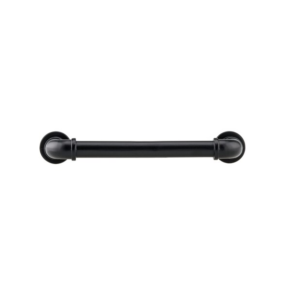 Richelieu 5 1/16 in (128 mm) Center-to-Center Matte Black Eclectic Drawer Pull - BP2209128900