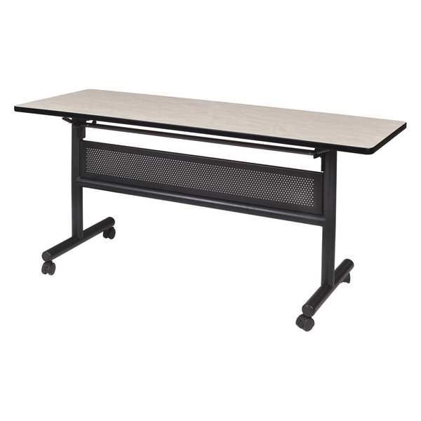 Regency Rectangle Kobe Flip Top Tables, 48 W, 24 L, 29 H, Wood, Metal Top, Maple - MKFTM4824PL