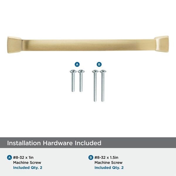 Amerock Revitalize 6-5/16 in 160 mm Center-to-Center Champagne Bronze Cabinet Pull - BP55347CZ