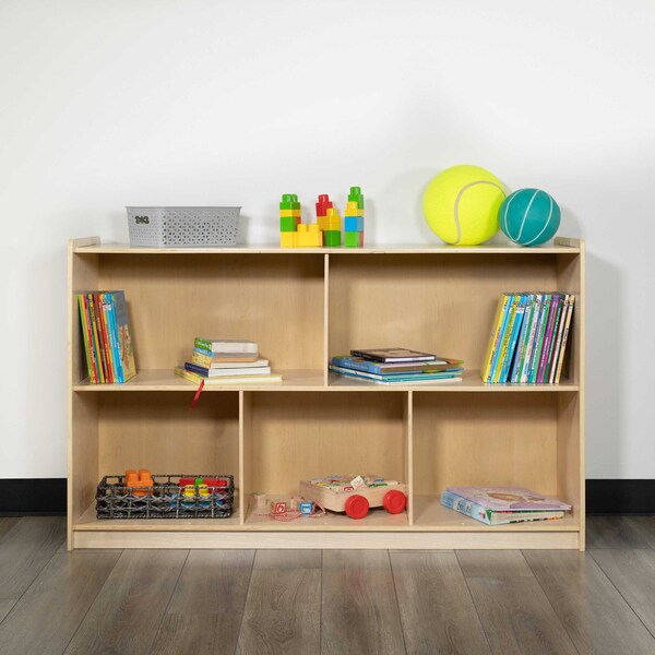 Flash Furniture Wooden 5 Section School Classroom Storage Cabinet - MK-STRG008-GG