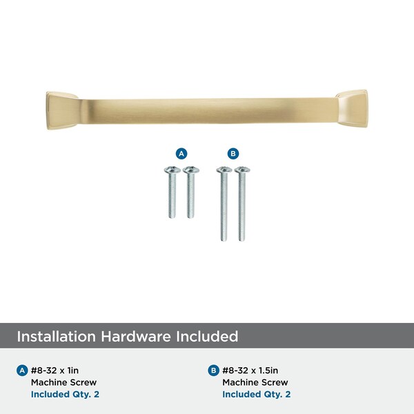 Amerock Revitalize 5-1/16 in 128 mm Center-to-Center Champagne Bronze Cabinet Pull - BP55346CZ