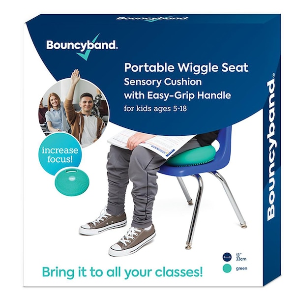 Bouncybands Portable Wiggle Seat Sensory Cushion, Green - WSHAGR