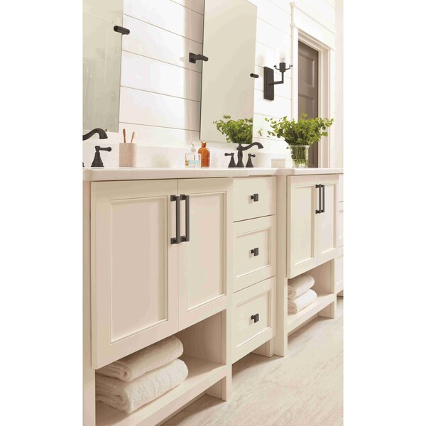 Amerock Appoint 5-1/16 in 128 mm Center-to-Center Matte Black Cabinet Pull - BP36760FB