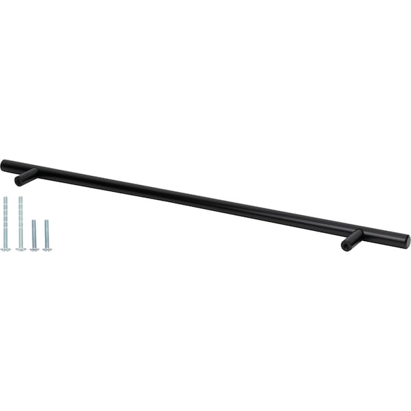 Designperfect 12-9/16'' Center-to-Center Bar Pull, Matte/Flat Black - DPA-T209BLK
