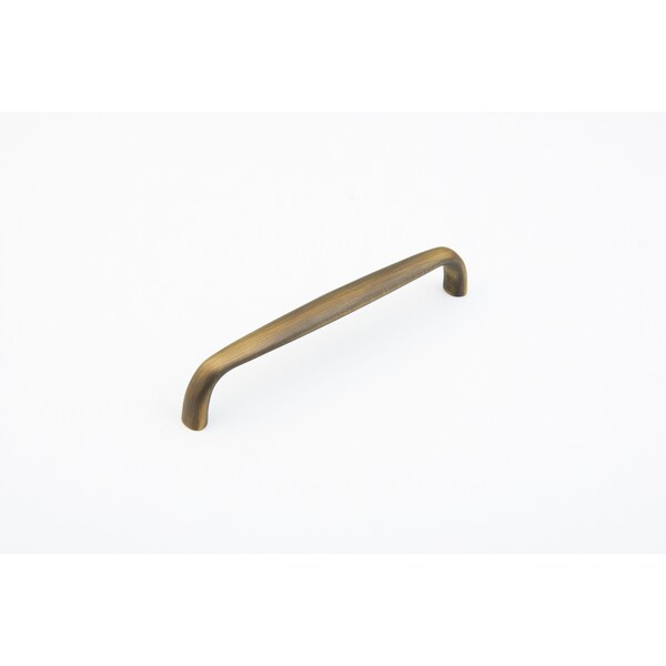 Schaub 6in Center to Center Traditional Cabinet Pull Antique Light Brass Finish - 737-ALB