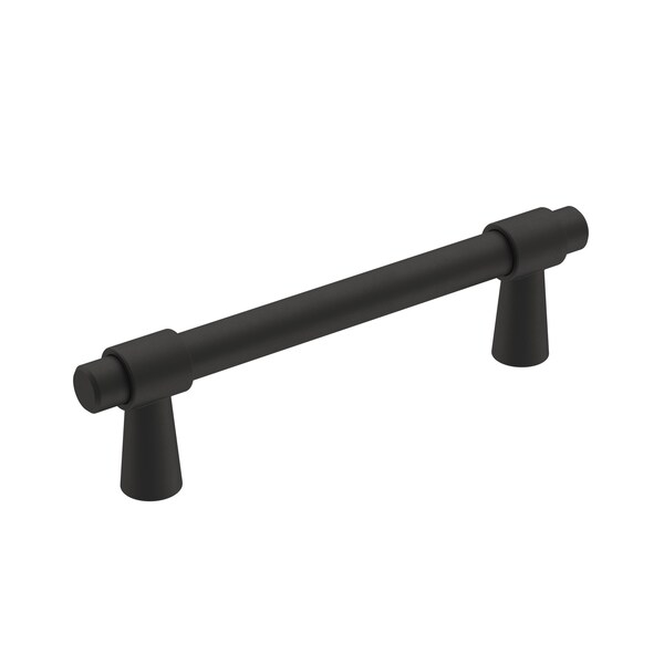 Amerock Destine 3-3/4 in 96 mm Center-to-Center Matte Black Cabinet Pull - BP36858FB