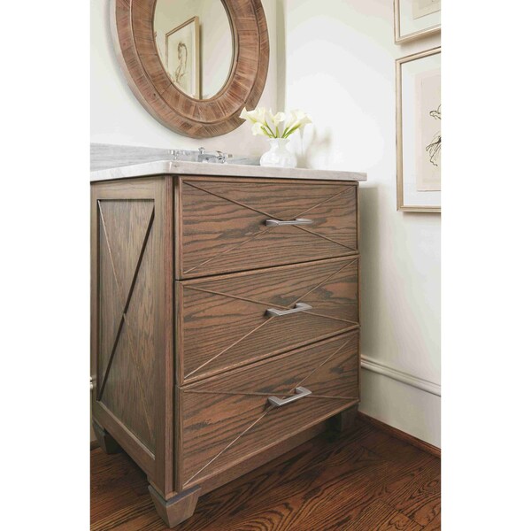 Amerock Riva 3 in 76 mm Center-to-Center Polished Chrome Cabinet Pull - BP5536426