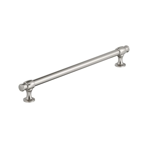 Amerock Winsome 10-1/16 inch 256mm Center-to-Center Satin Nickel Cabinet Pull - BP36772G10
