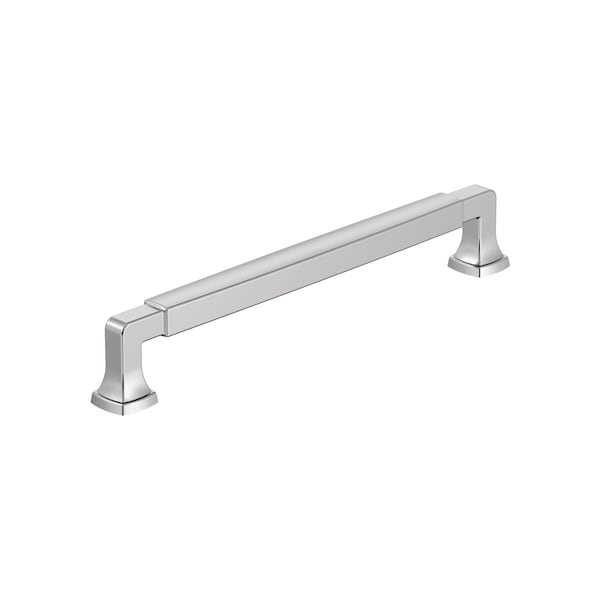 Amerock Stature 7-9/16 inch 192mm Center-to-Center Polished Chrome Cabinet Pull - BP5551026