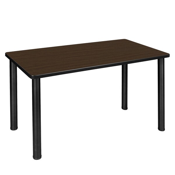 Regency Kee Training Seminar Table, 48 in W, 24 in L, Neo Walnut - MT4824NWBPBK