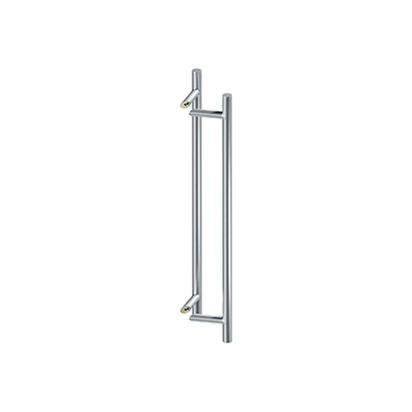 Deltana 36in Back to Back Round Offset Door Pulls Satin Stainless Steel Finish - SSPORBB36U32D