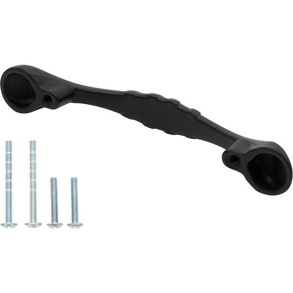 Designperfect 3'' Center-to-Center Arch Pull, Matte/Flat Black, 10PK - DPA10L662BLK