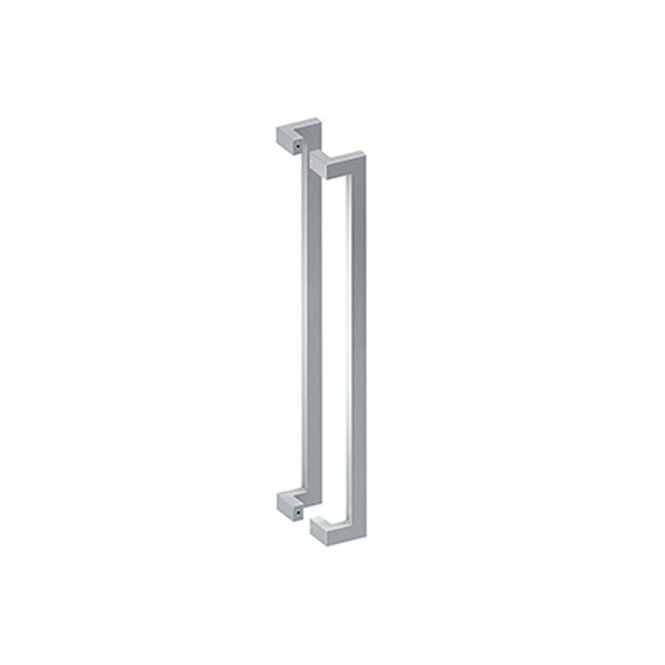 Deltana 36in Back to Back Modern Offset Door Pulls Satin Stainless Steel Finish - SSPOBB36U32D