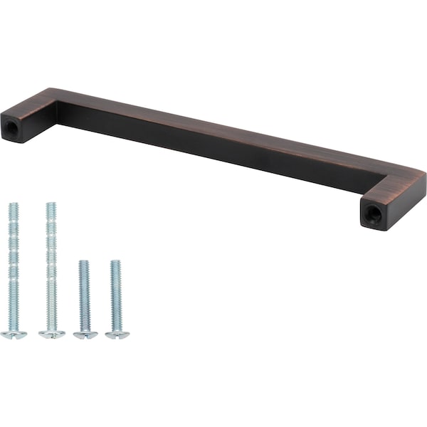 Designperfect 5-1/16'' Center-to-Center Handle Pull, Brushed Oil Rubbed Bronze - DPA-S354ORB