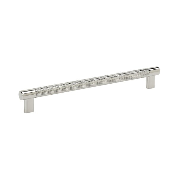 Amerock Bronx 10-1/16 in 256 mm Center-to-Center Polished Nickel Cabinet Pull - BP36560PN